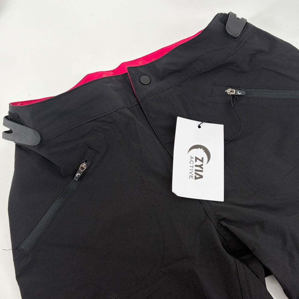 Zyia Active Black Freeride Trail Shorts Womens Medium 951M Mountain Bike